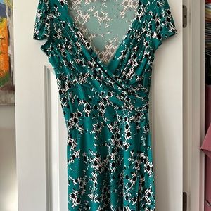 Leota Landry faux wrap knit dress